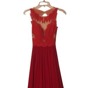 SHERRI HILL Red Dress Size 00 - ONLY WORE ONCE